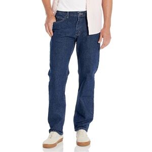 LEE Regular Fit Jeans Men's BIG & TALL SIZE 53x30 Dark Stone Straight Leg NWT